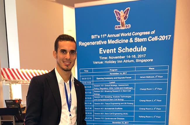 O Dr. Simón Pardiñas López asistiu como relator a un congreso sobre medicina regenerativas e células nai en Singapura.
